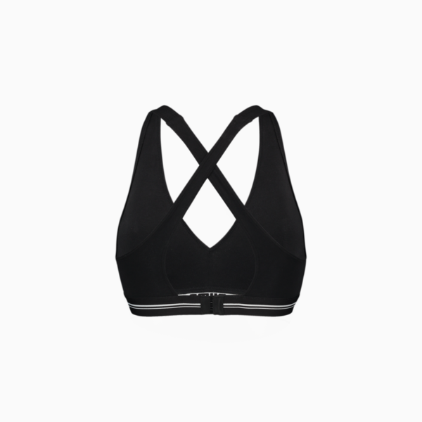 Women's Cross Back Padded Top, black, large-ZAF