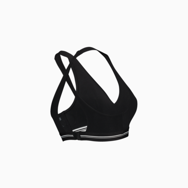 Women's Cross Back Padded Top, black, large-ZAF