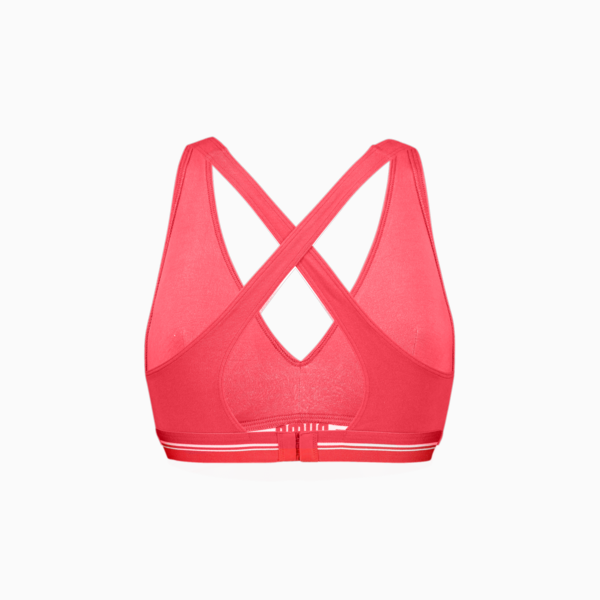 Women's Cross Back Padded Top, hibiscus, large-ZAF