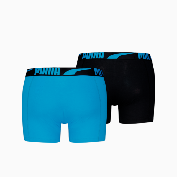 PUMA Men's Boxer Briefs 2 Pack, Electric Blue Lemonade, large-MEX