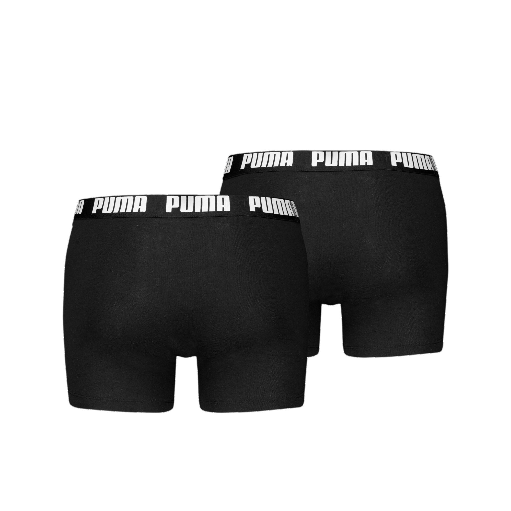 Men's Puma's Boxer Briefs 2 Pack, Black, Size 3, Clothing