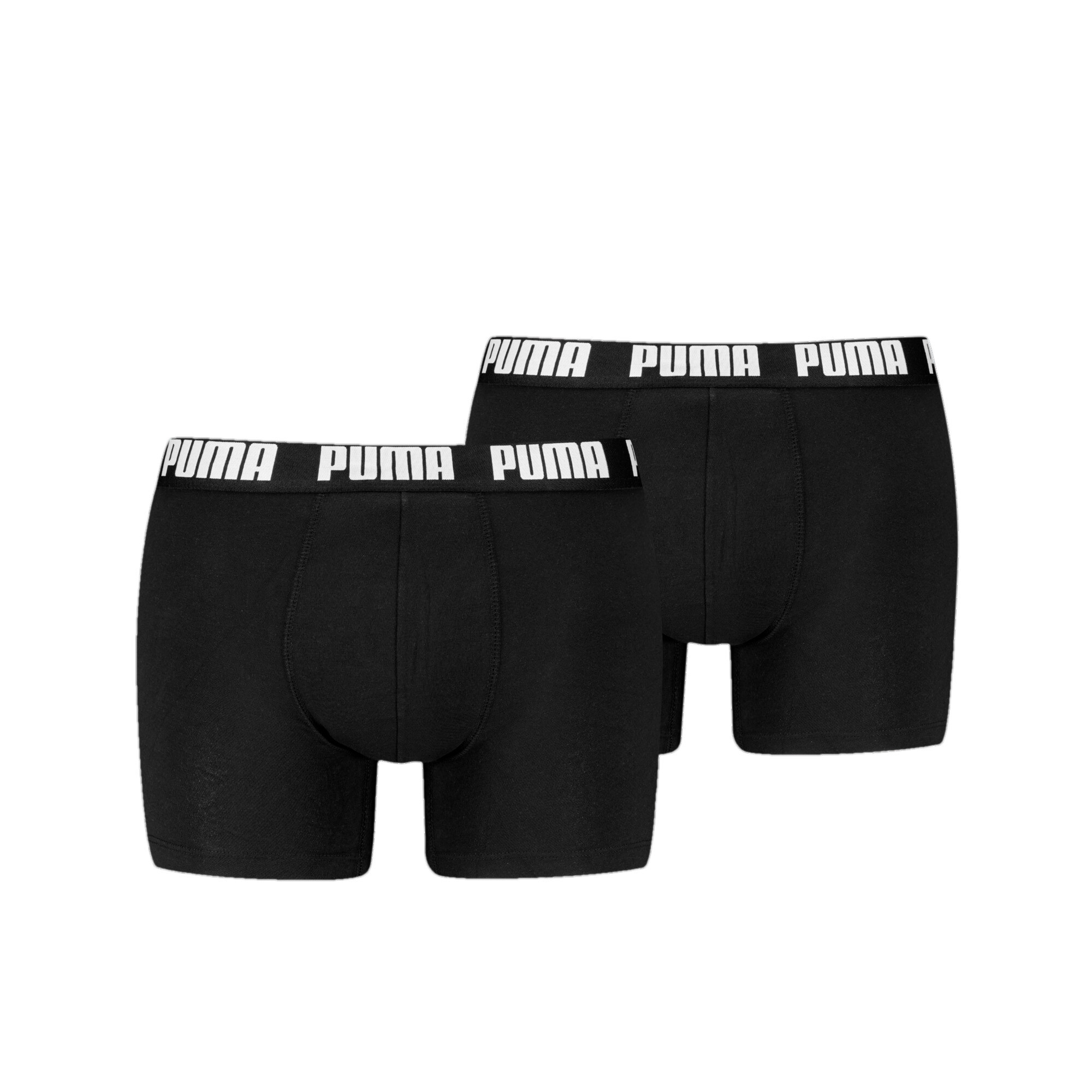 Men's Puma's Boxer Briefs 2 Pack, Black, Size 4, Clothing
