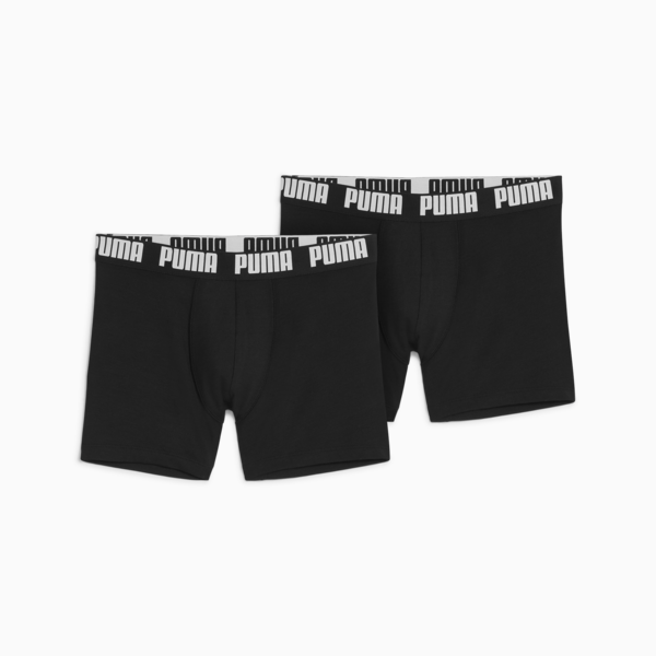 PUMA Men's Boxer Briefs 2 pack, black / black, large-MEX