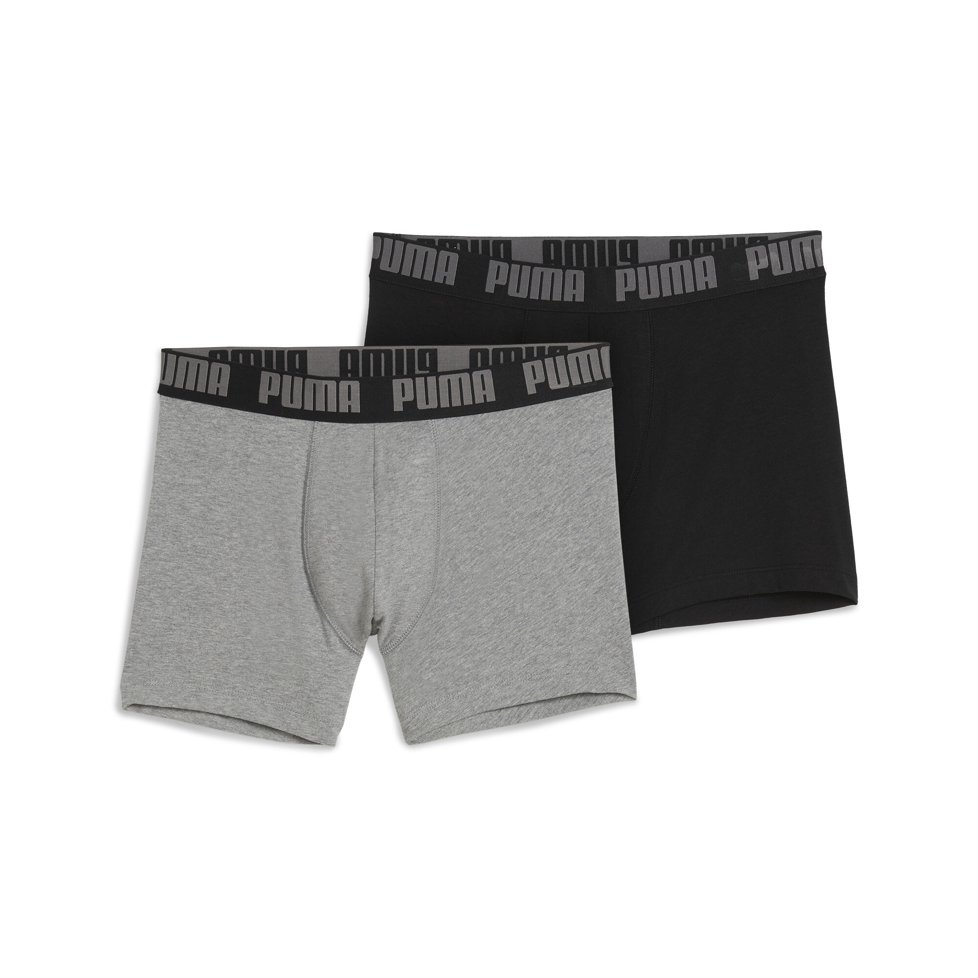 Men's Puma's Boxer Briefs 2 Pack, Gray, Size 5, Clothing