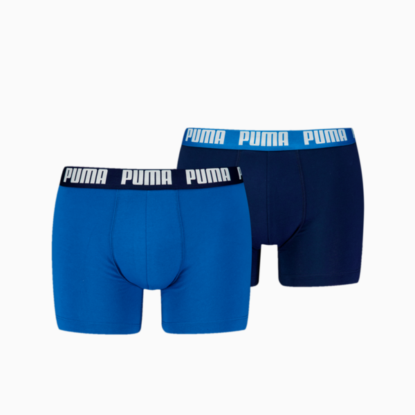 PUMA Men's Boxer Briefs 2 pack, true blue, large-MEX