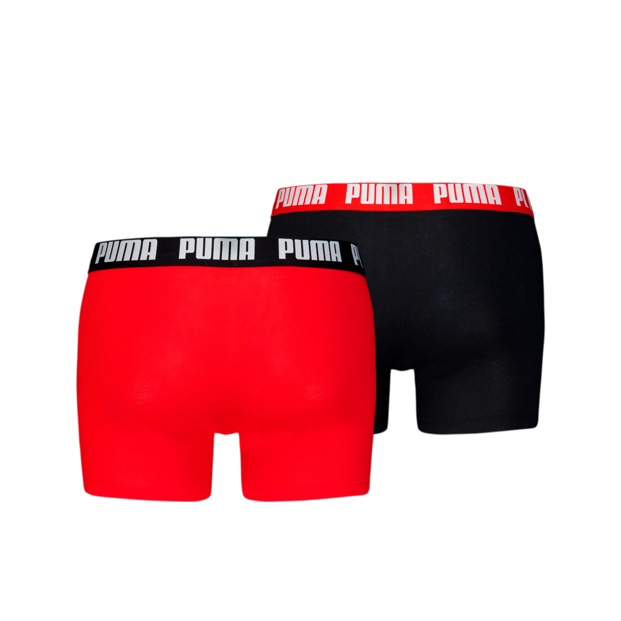 Men's Puma's Boxer Briefs 2 Pack, Red, Size 4, Clothing