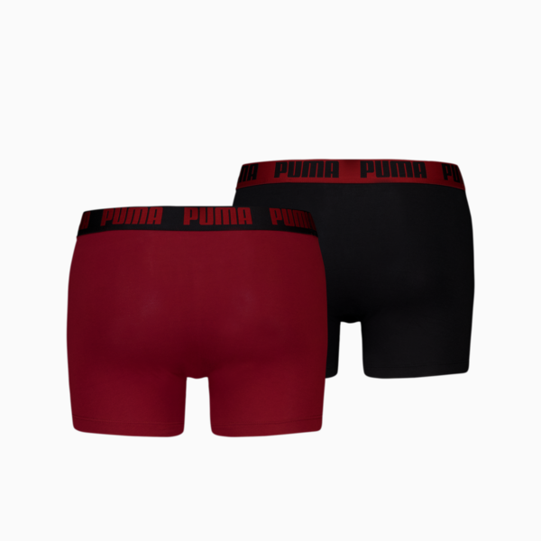 Bóxer PUMA para hombre (2 u.), Burgundy, large-MEX