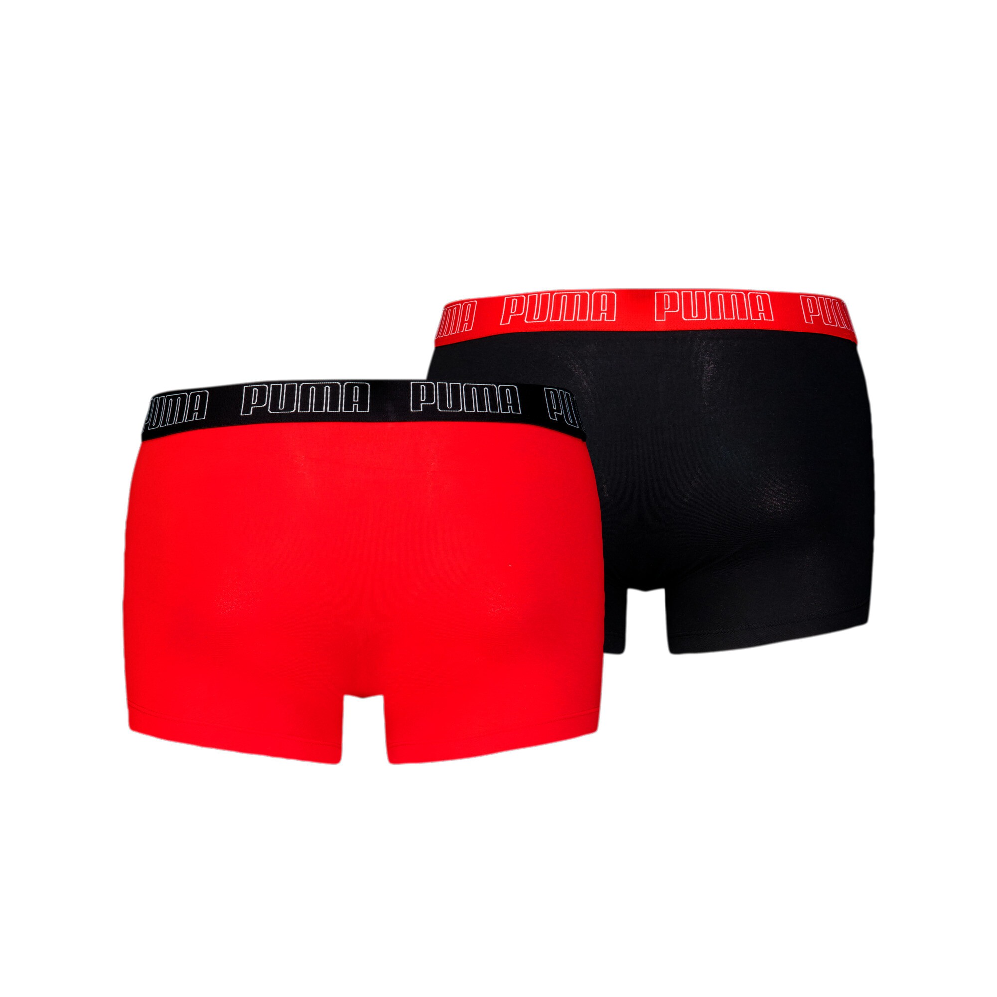 PUMA korte boxershort voor Heren, Zwart/Rood, Maat 3 thumbnail 2