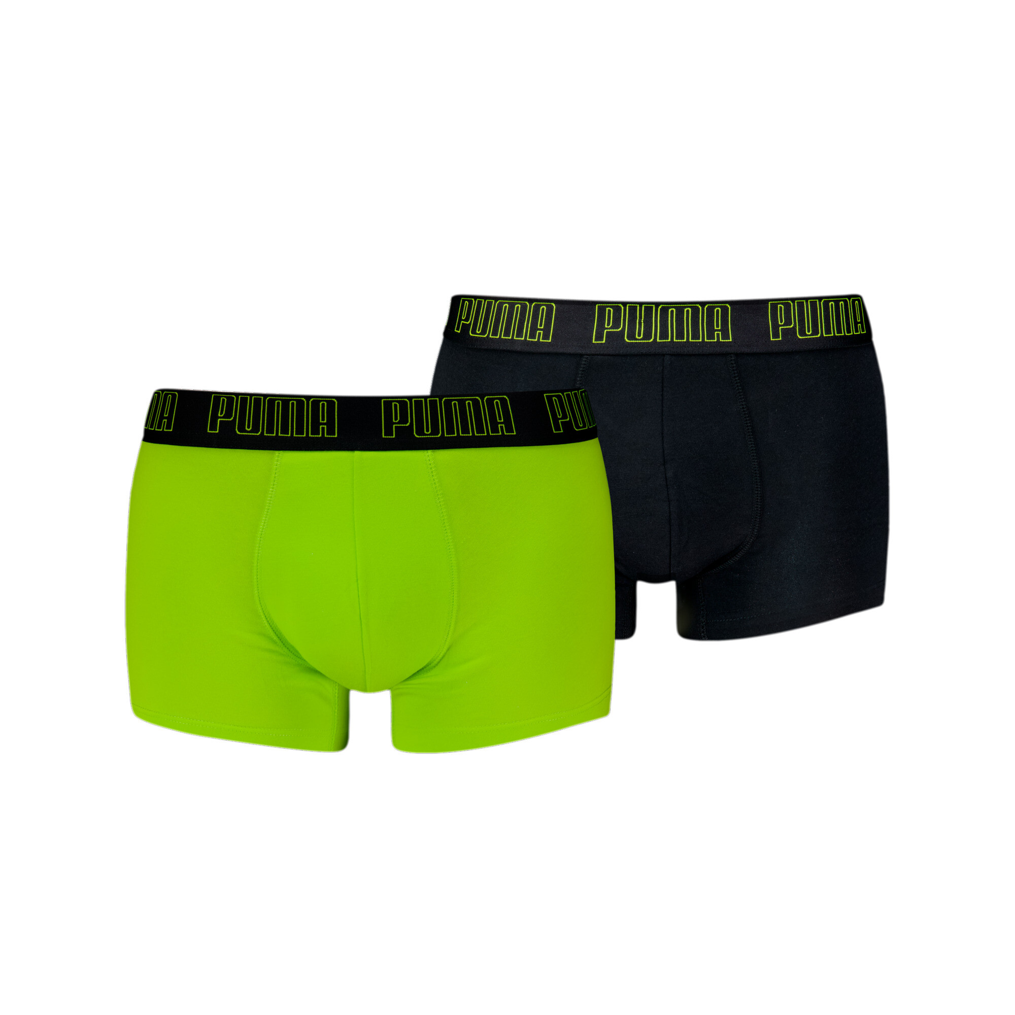 Men's Puma's Trunks 2 Pack, Yellow, Size 4, Clothing