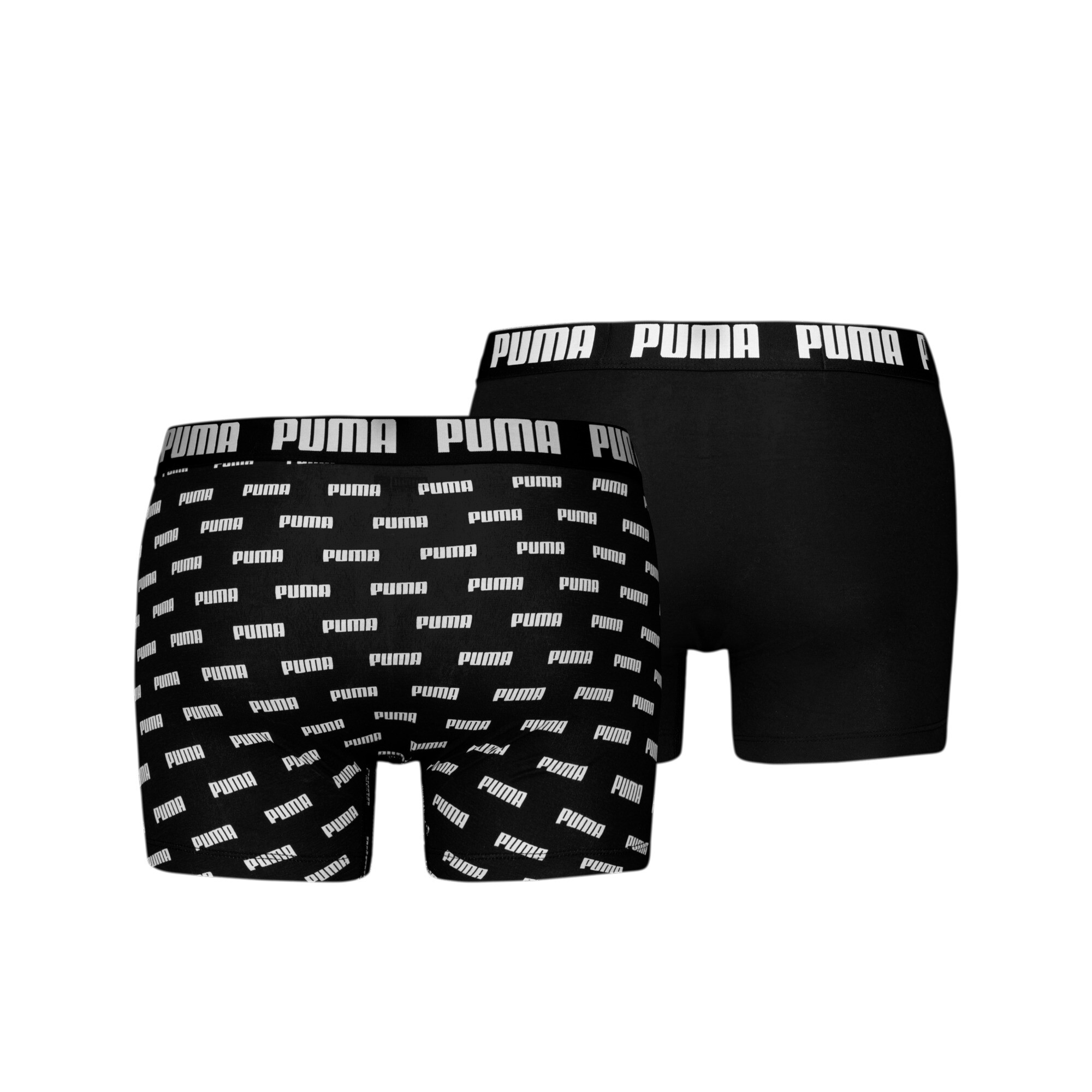 Men's Puma's Boxer Briefs 2 Pack, Black, Size 4, Clothing