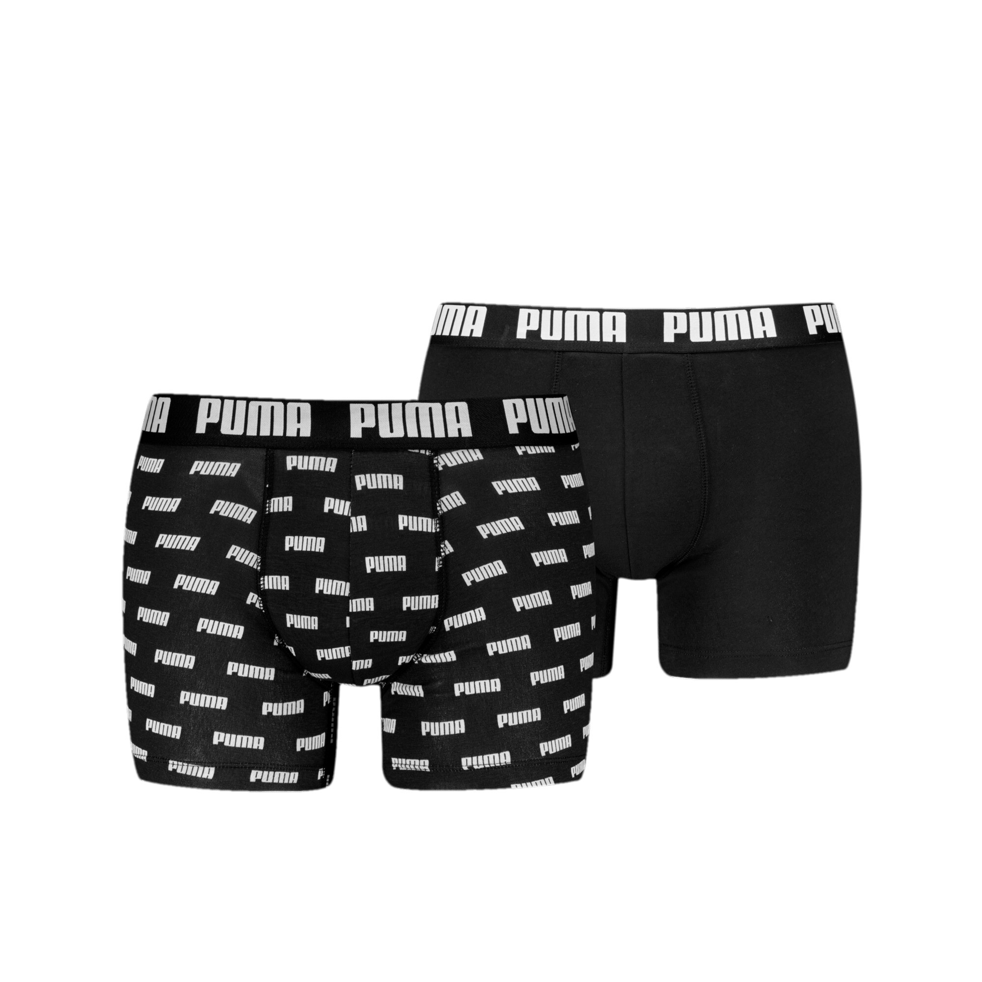 Men's Puma's Boxer Briefs 2 Pack, Black, Size 4, Clothing