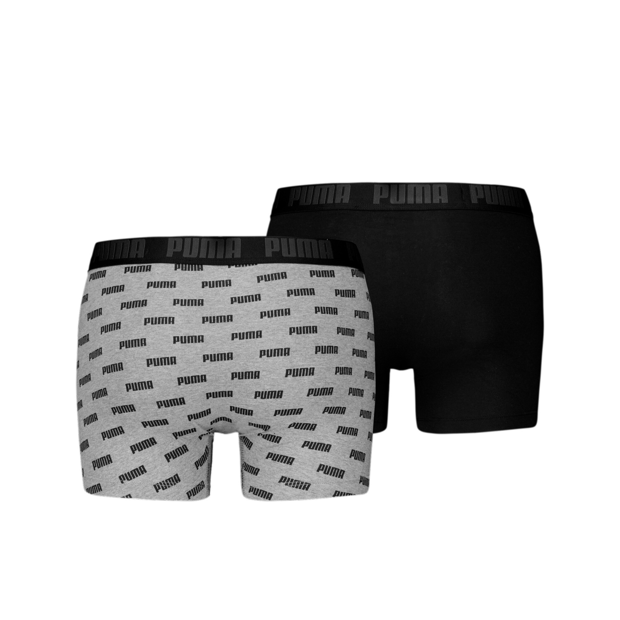 Men's Puma's Boxer Briefs 2 Pack, Gray, Size 4, Clothing