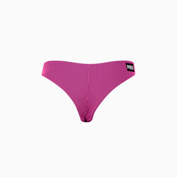 Traje de baño Puma Ribbed para mujer, pink combo, large-MEX