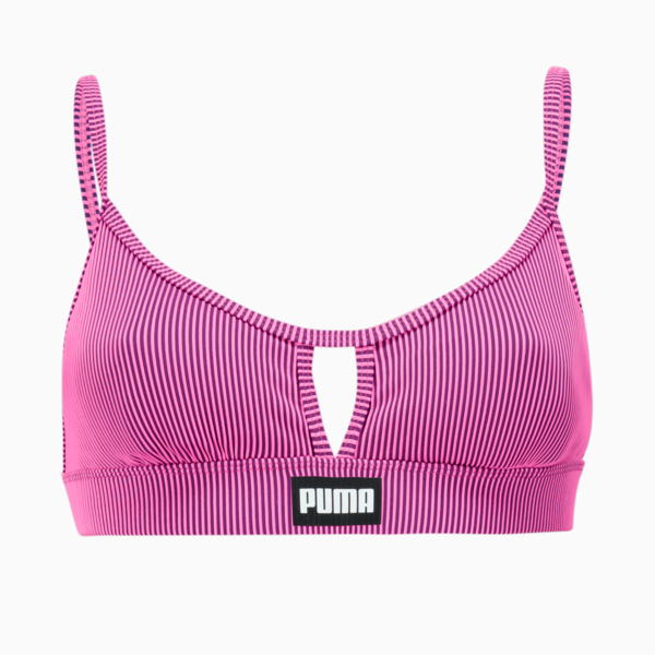 Top de baño PUMA Peek-a-boo para mujer, pink combo, large-MEX