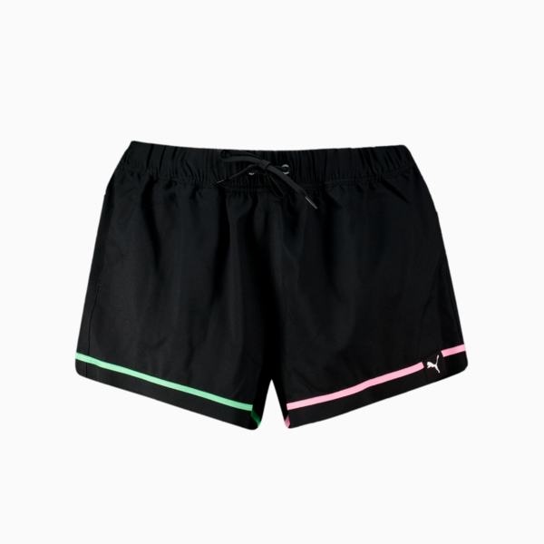 Traje de baño tipo short PUMA para mujer, black combo, large-MEX