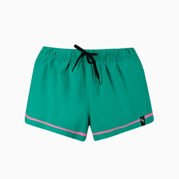 Traje de baño tipo short PUMA para mujer, green combo, large-MEX