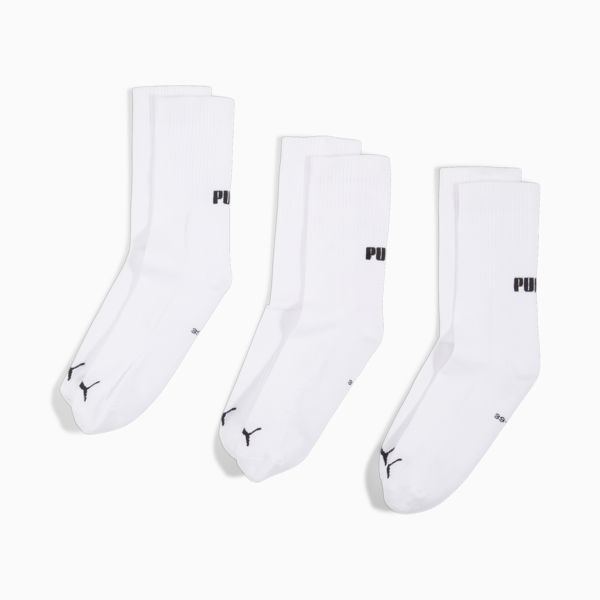 Paquete de 3 medias unisex, white, large-ARG