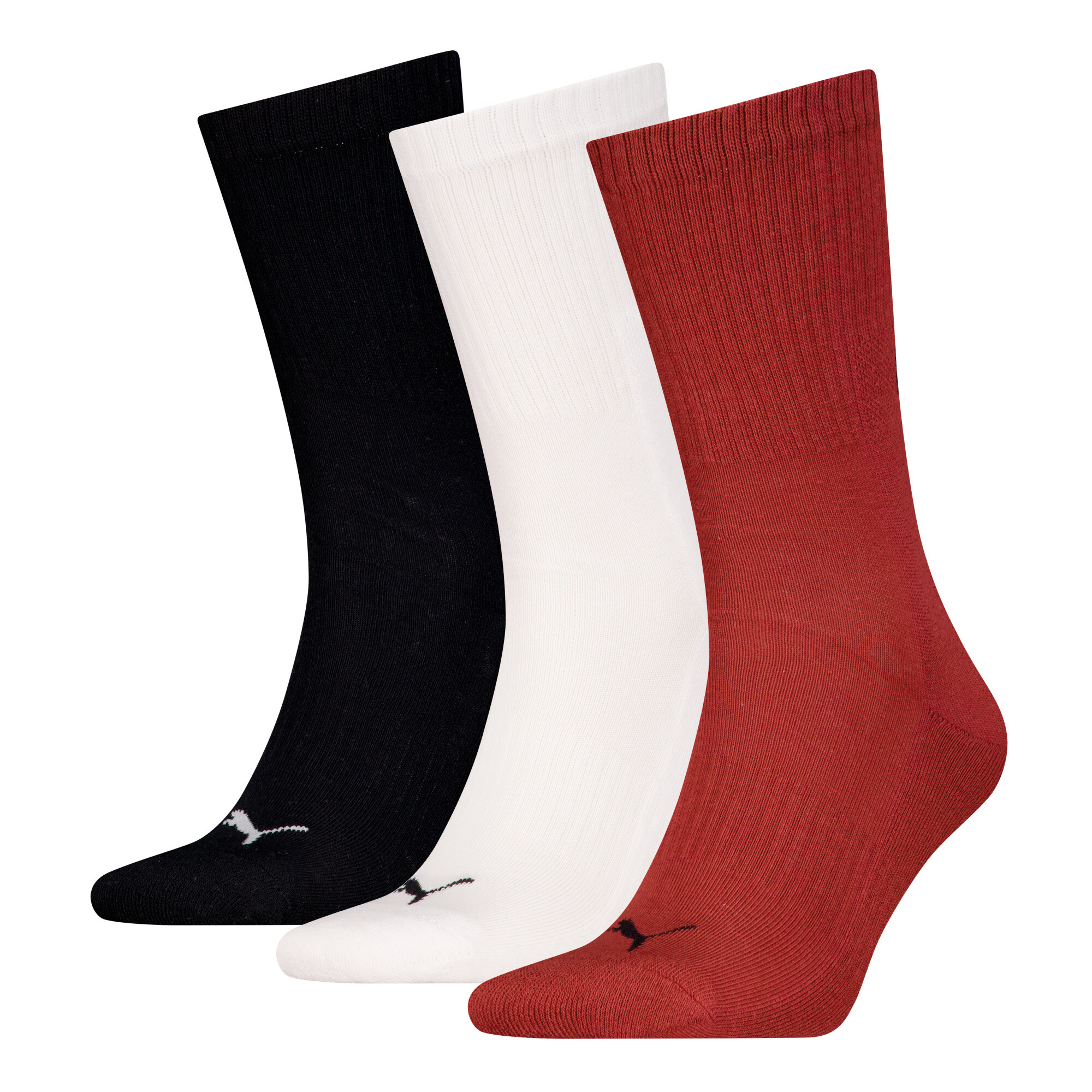 Licence Puma Crew-Socken 3er-Pack Unisex | Red Combo | Größe: 39-42