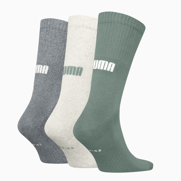 Paquete de 3 medias unisex, green / grey, large-ARG