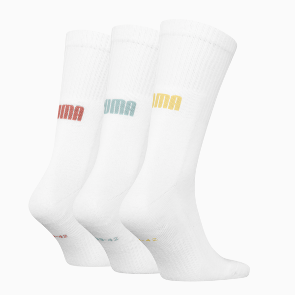 Paquete de 3 medias unisex, white combo, large-ARG