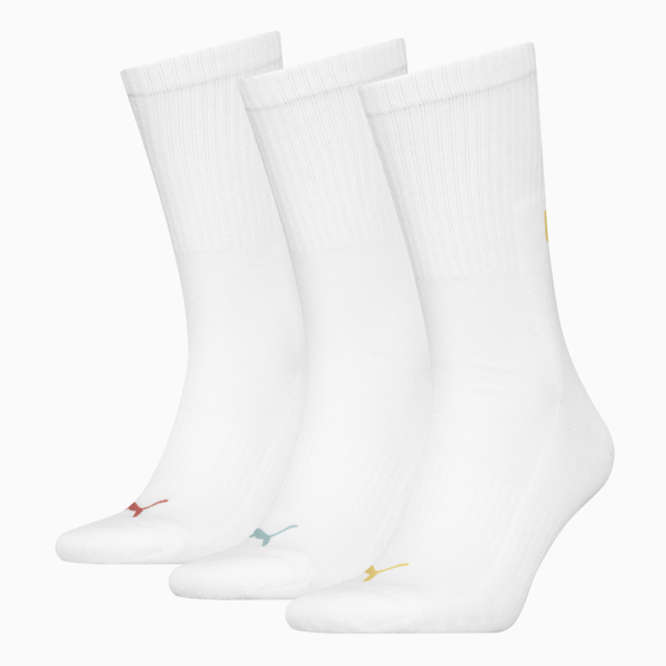 Paquete de 3 medias unisex, white combo, large-ARG