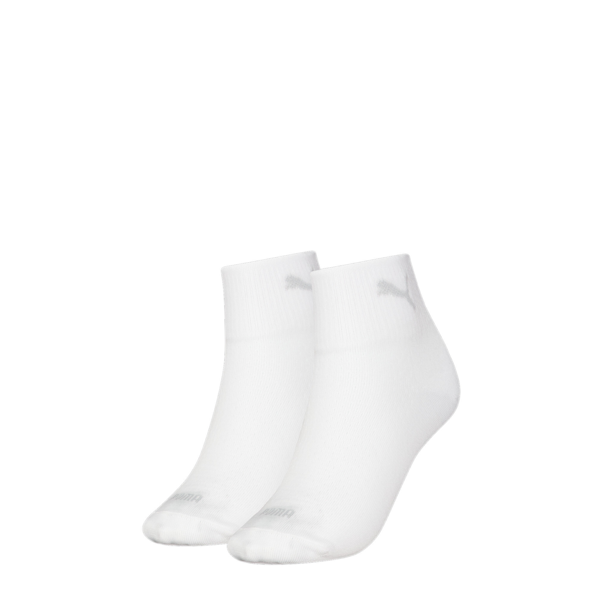 Women's Puma's Quarter Socks 2 Pack, White, Size 35-38, Women
