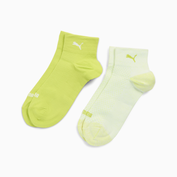 Paquete de 2 pares de medias tobilleras para mujer PUMA, lime, large-ARG