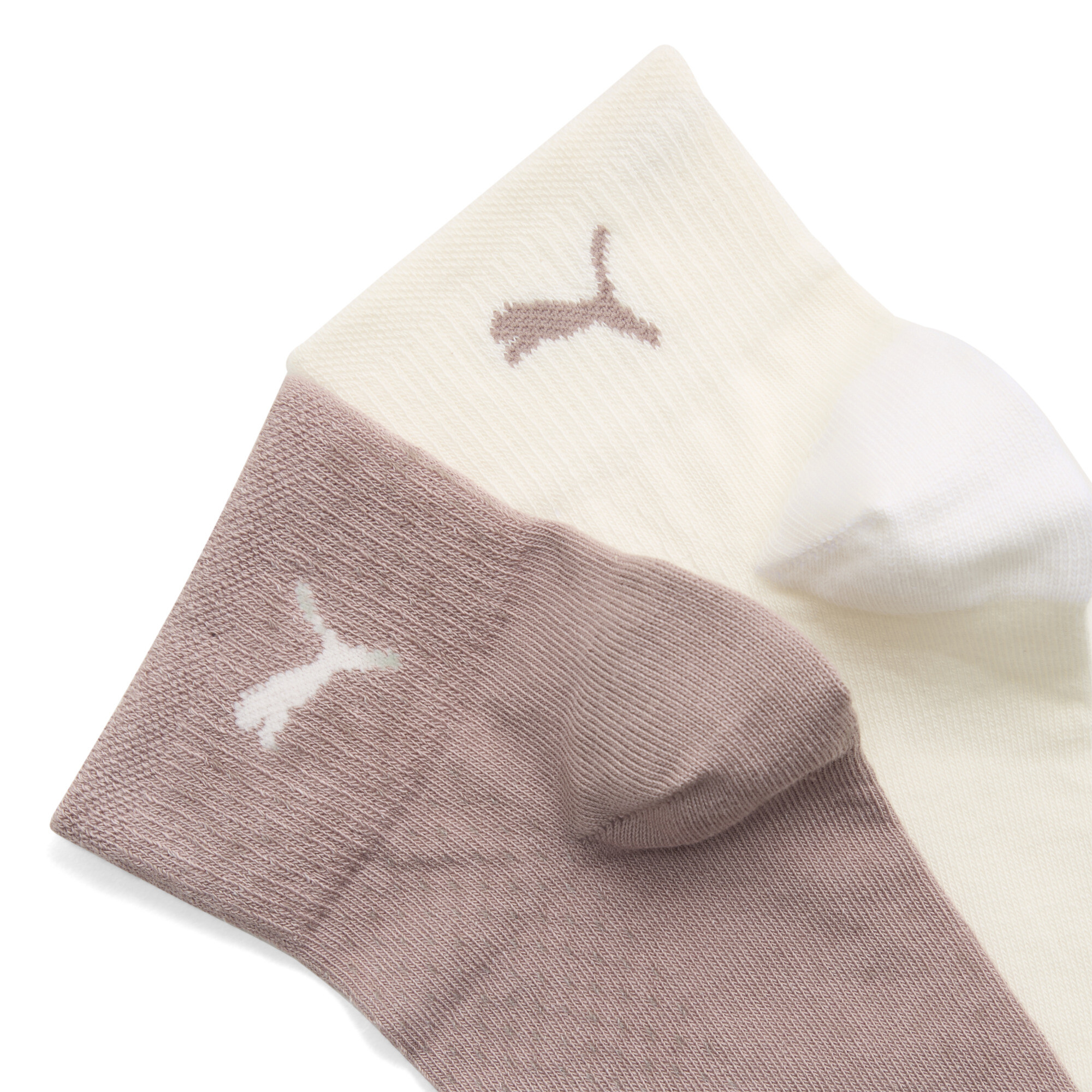 PUMA korte sokken voor Dames, Beige, Maat 35-38 thumbnail 2