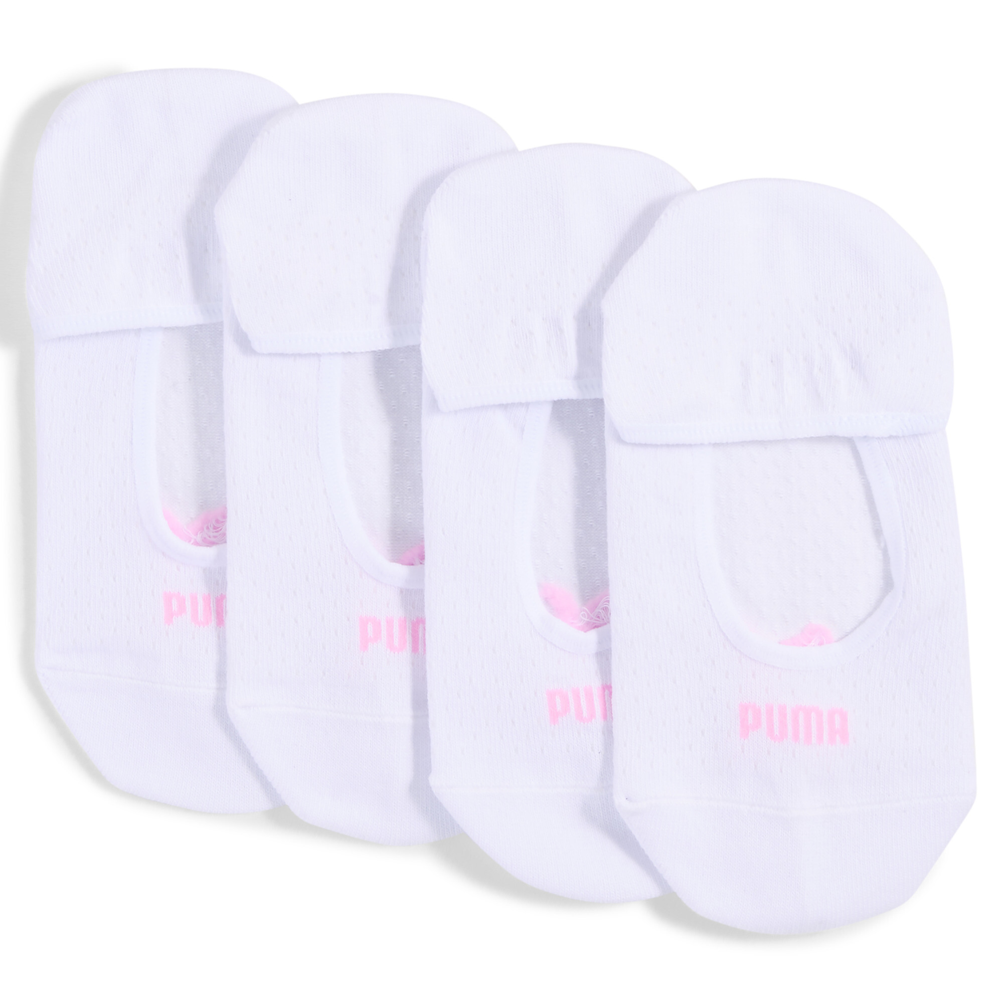 PUMA Voetjes van mesh voor Dames, Roze/Wit, Maat 39-42 thumbnail 2