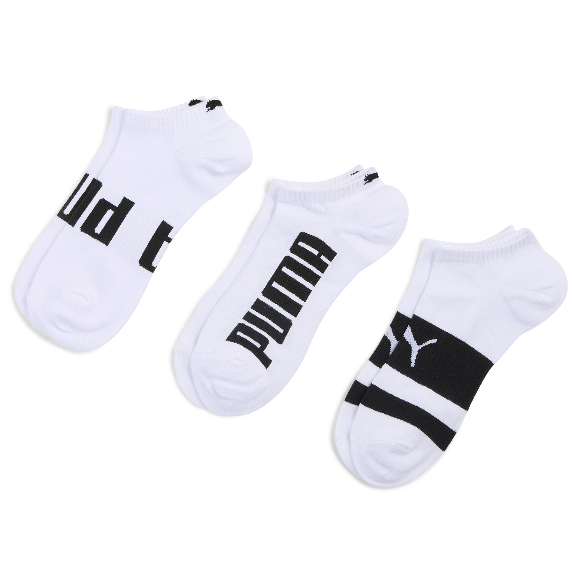 Puma Unisex Sneaker Socks 3 Pack, White, Size 39-42, Men