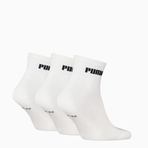 Paquete de 3 medias tobilleras PUMA Unisex, white, large-ARG