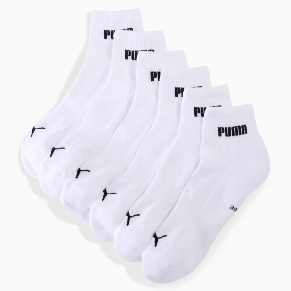 Paquete de 3 medias tobilleras PUMA Unisex, white, large-ARG