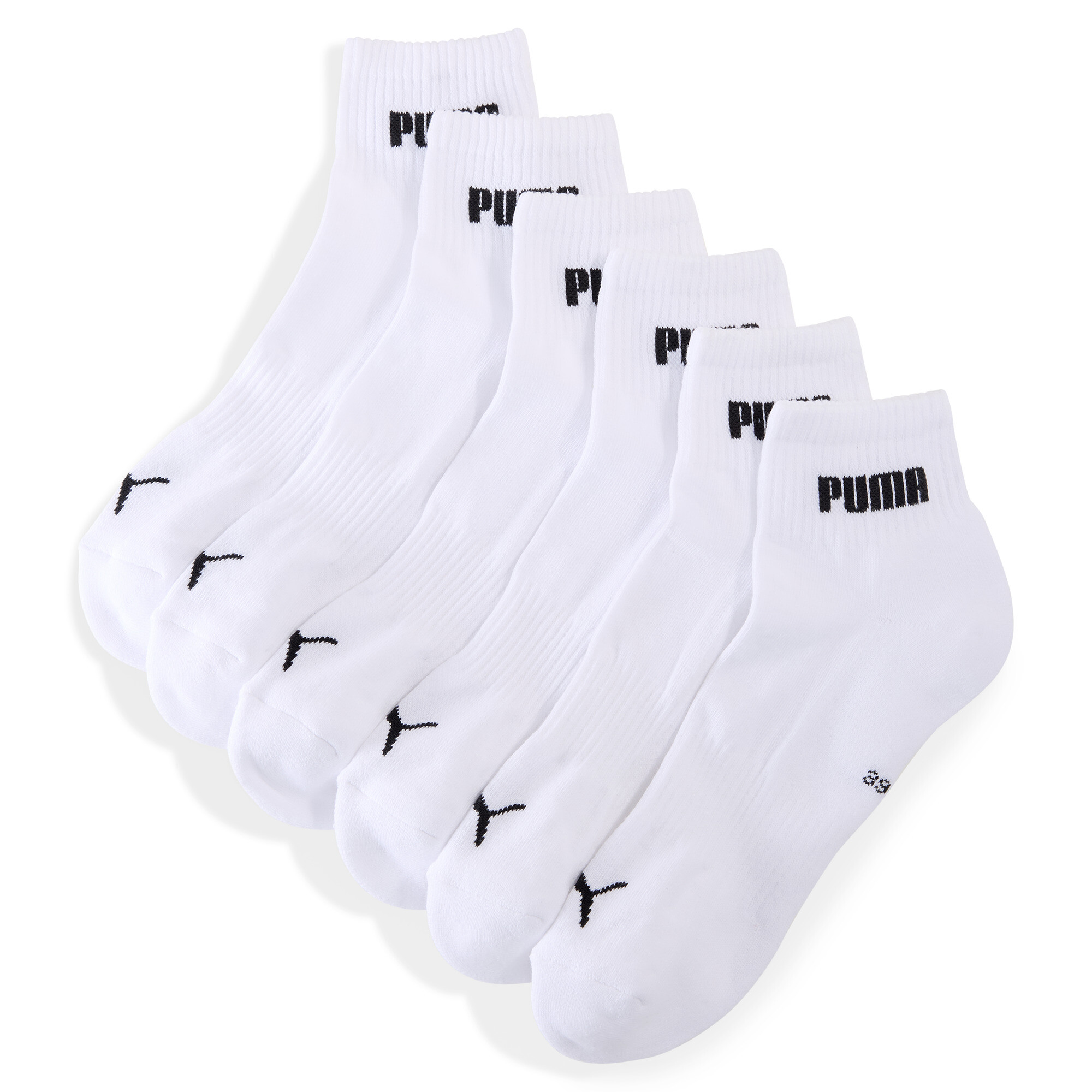 Licence Puma Quarter-Socken 3er-Pack Unisex | White | Größe: 35-38