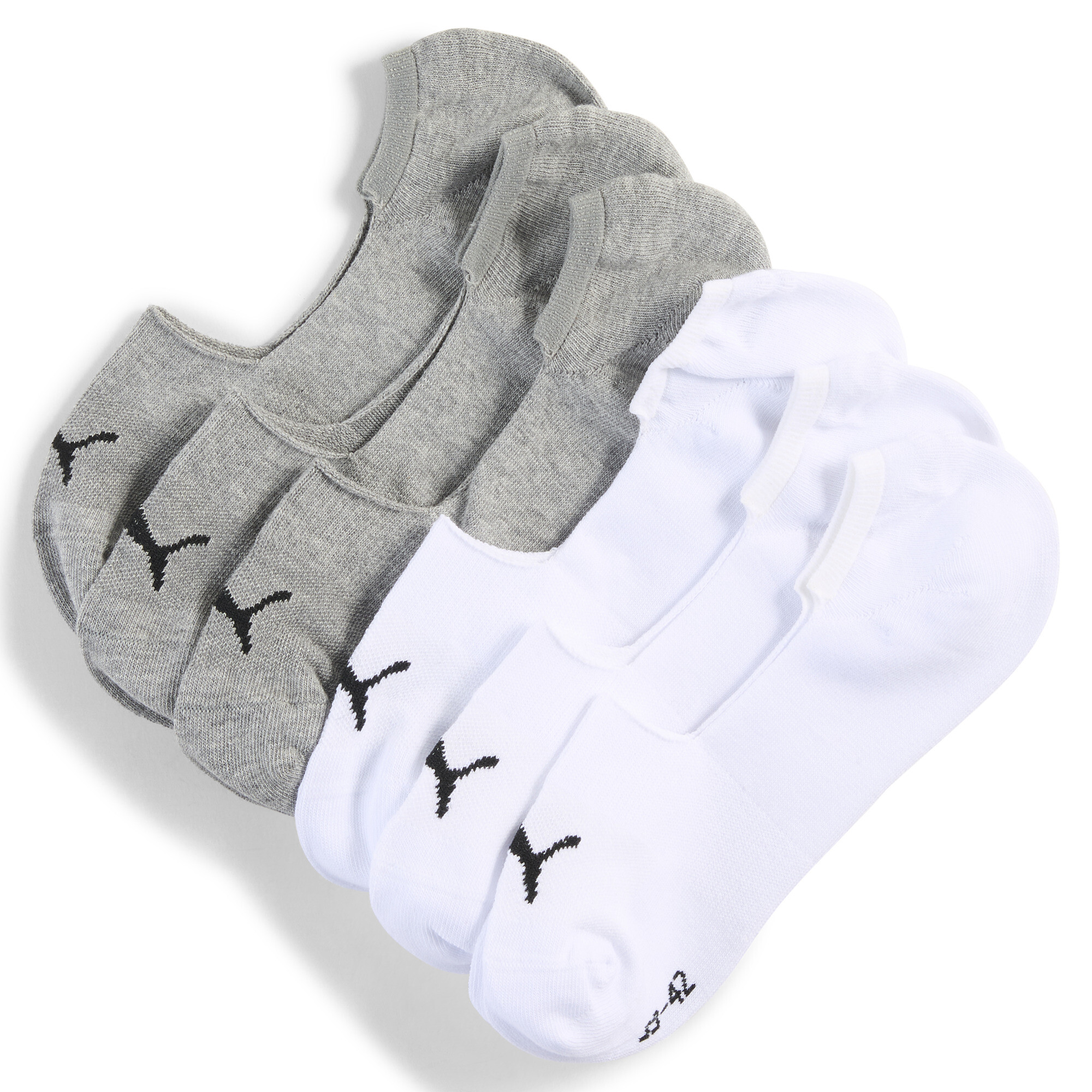 Licence Füßlinge Unisex (6er-Pack) | White/Grey | Größe: 39-42