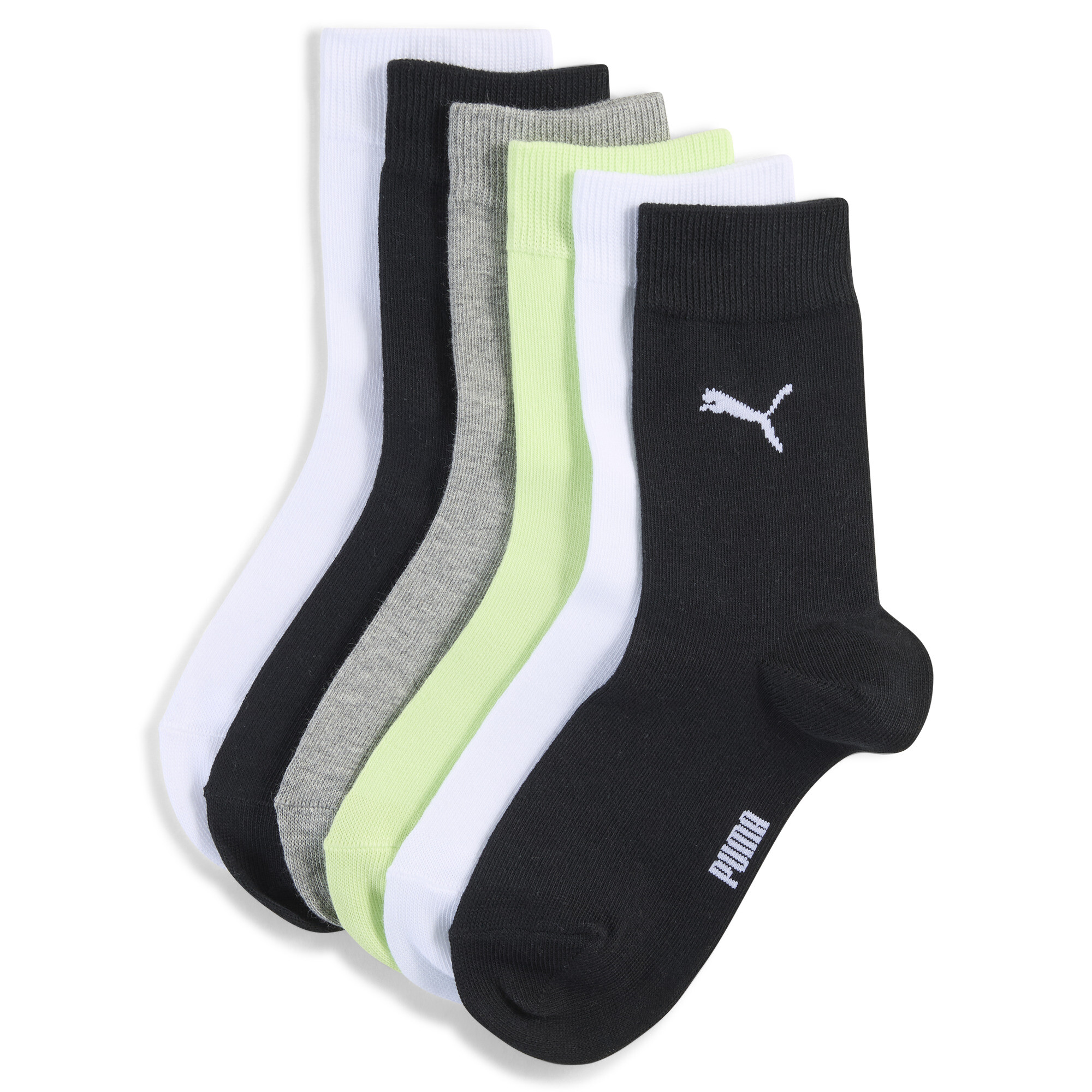 Licence Classic Socken Teenager (6er-Pack) Für Für Kinder | Black Green Combo | Größe: 35-38