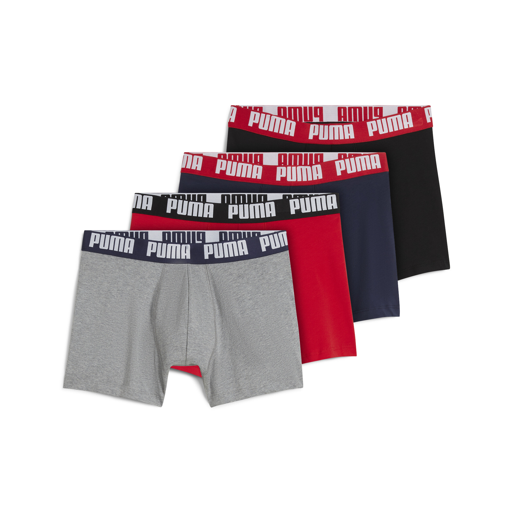 Licence Puma Boxershorts 4-er Pack Herren | Red Combo | Größe: 2