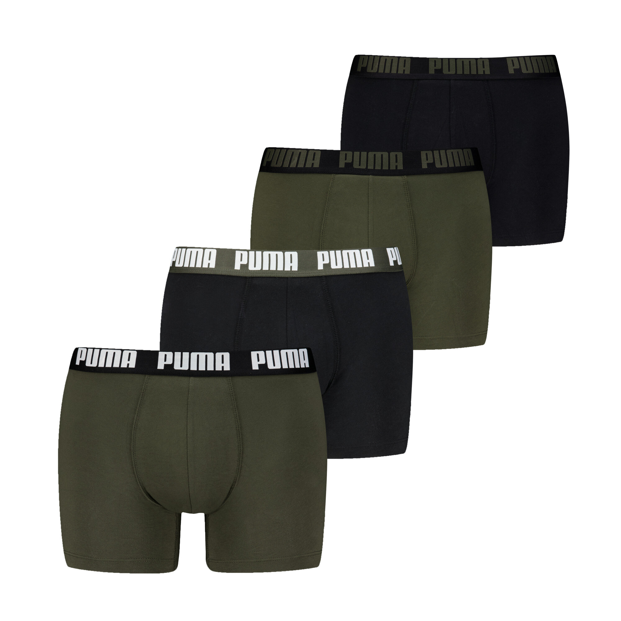 Licence Puma Boxershorts 4-er Pack Herren | Green Combo | Größe: 4