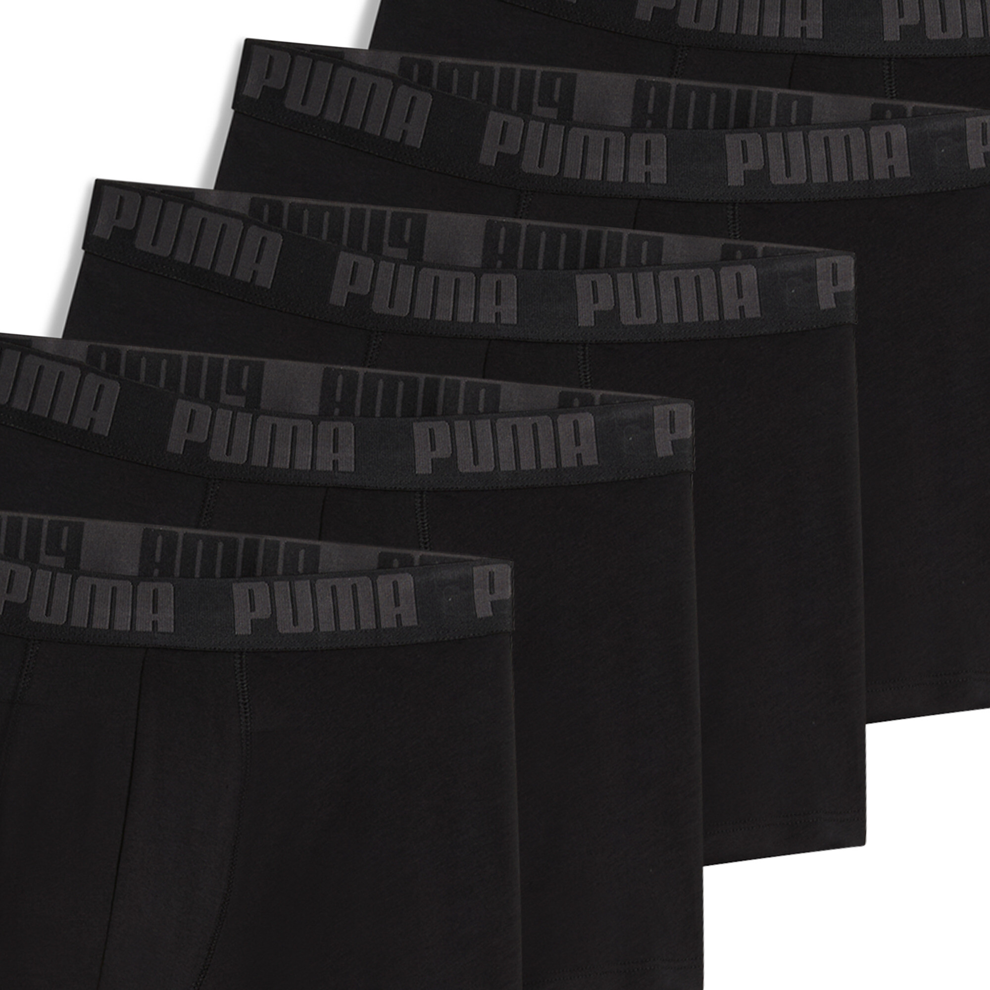 Men's Puma Boxer Briefs 6-Pack, Black, Size 6, Clothing