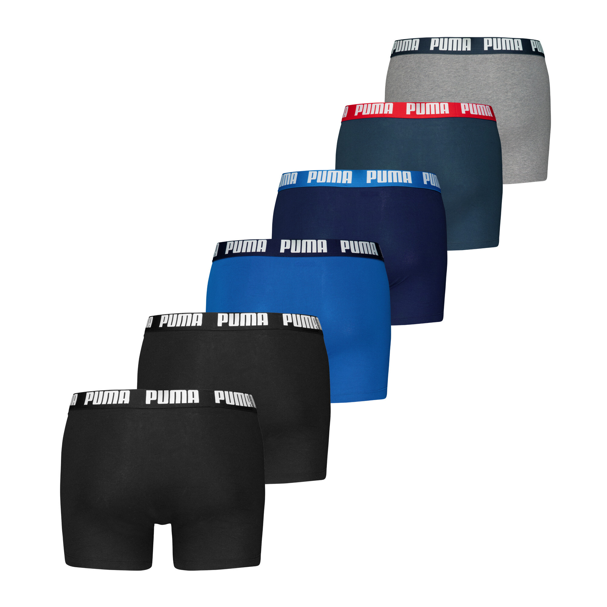 PUMA Boxershorts voor Heren, Blauw/Zwart, Maat 5 thumbnail 2