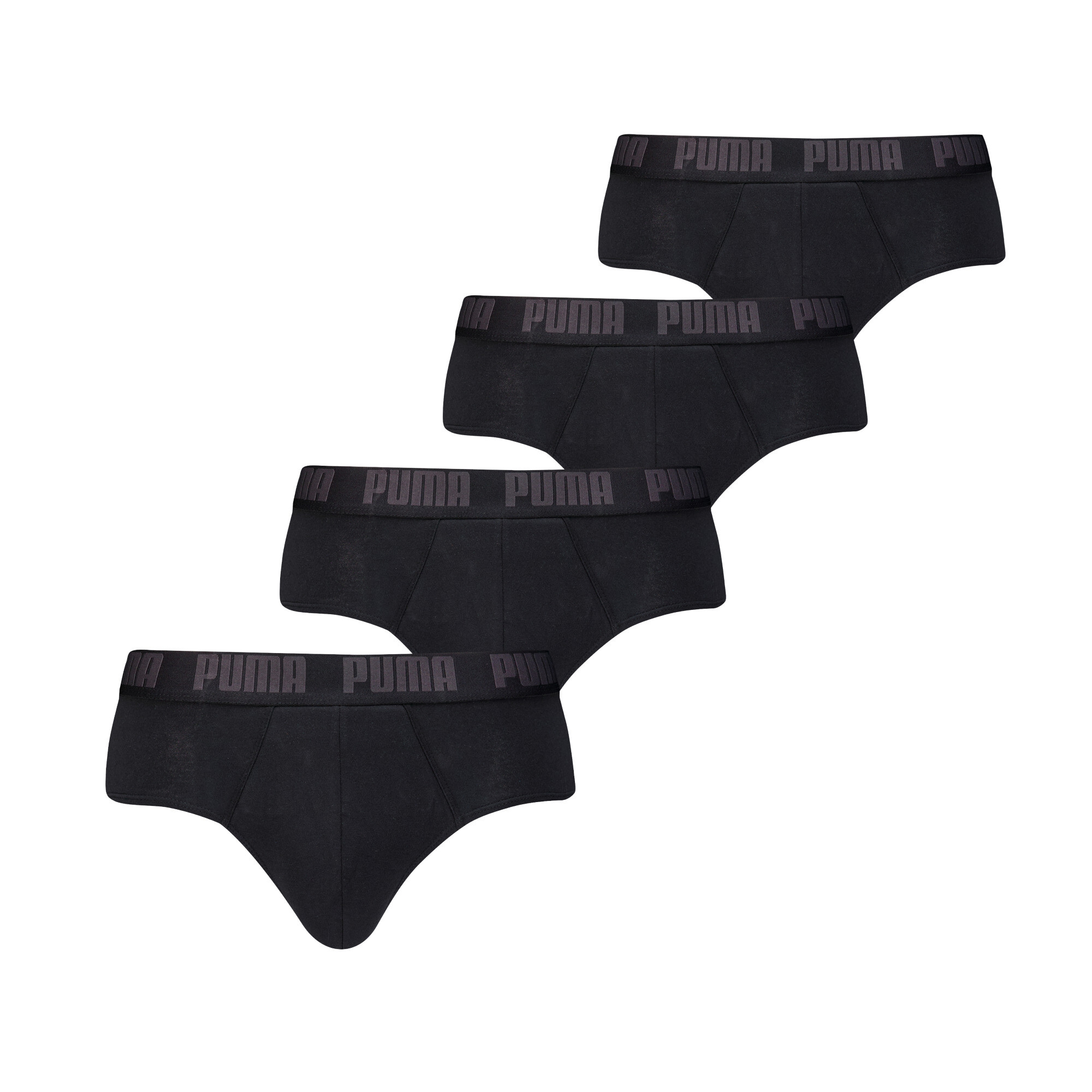 Men's Puma Everyday Briefs 4-pack, Black, Size 2, Clothing