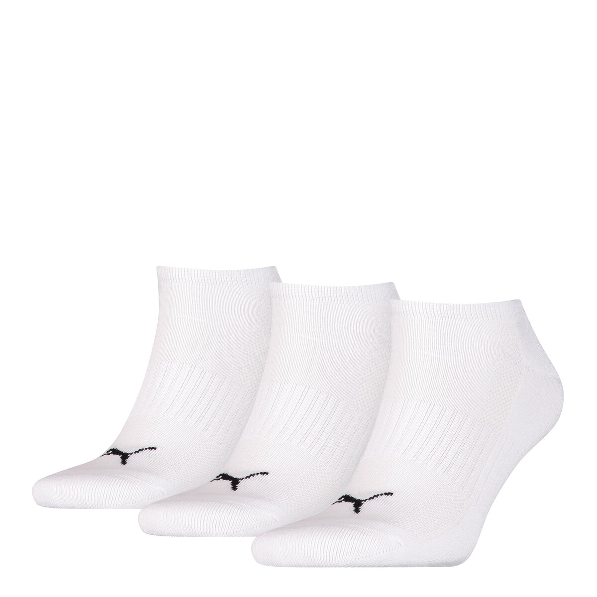 Sneaker Socks 3 Pack Unisex in White by PUMA, 2.5-5