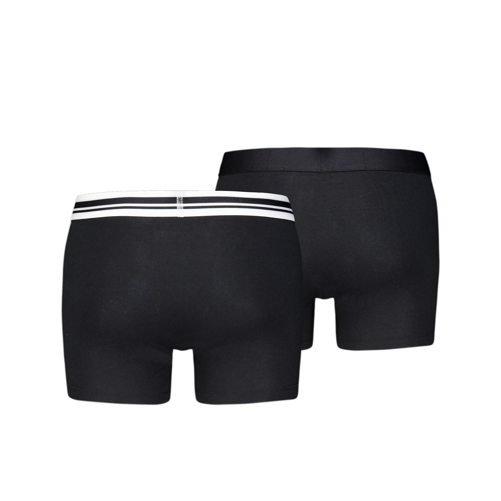 Puma Everyday's Boxer Briefs 2 Pack, Black, Size 4, Clothing