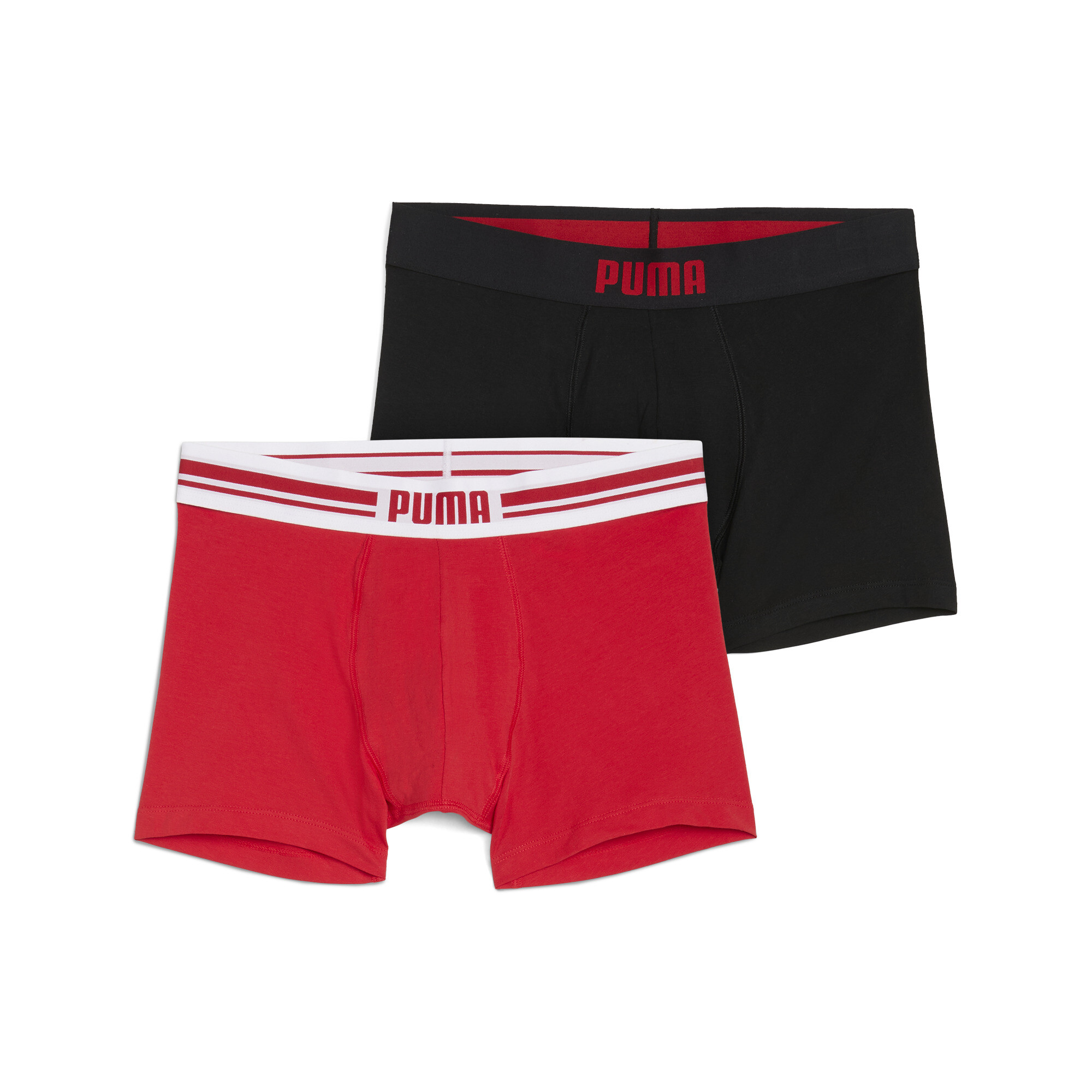 PUMA Everyday boxershort voor Heren, Zwart/Rood, Maat 4