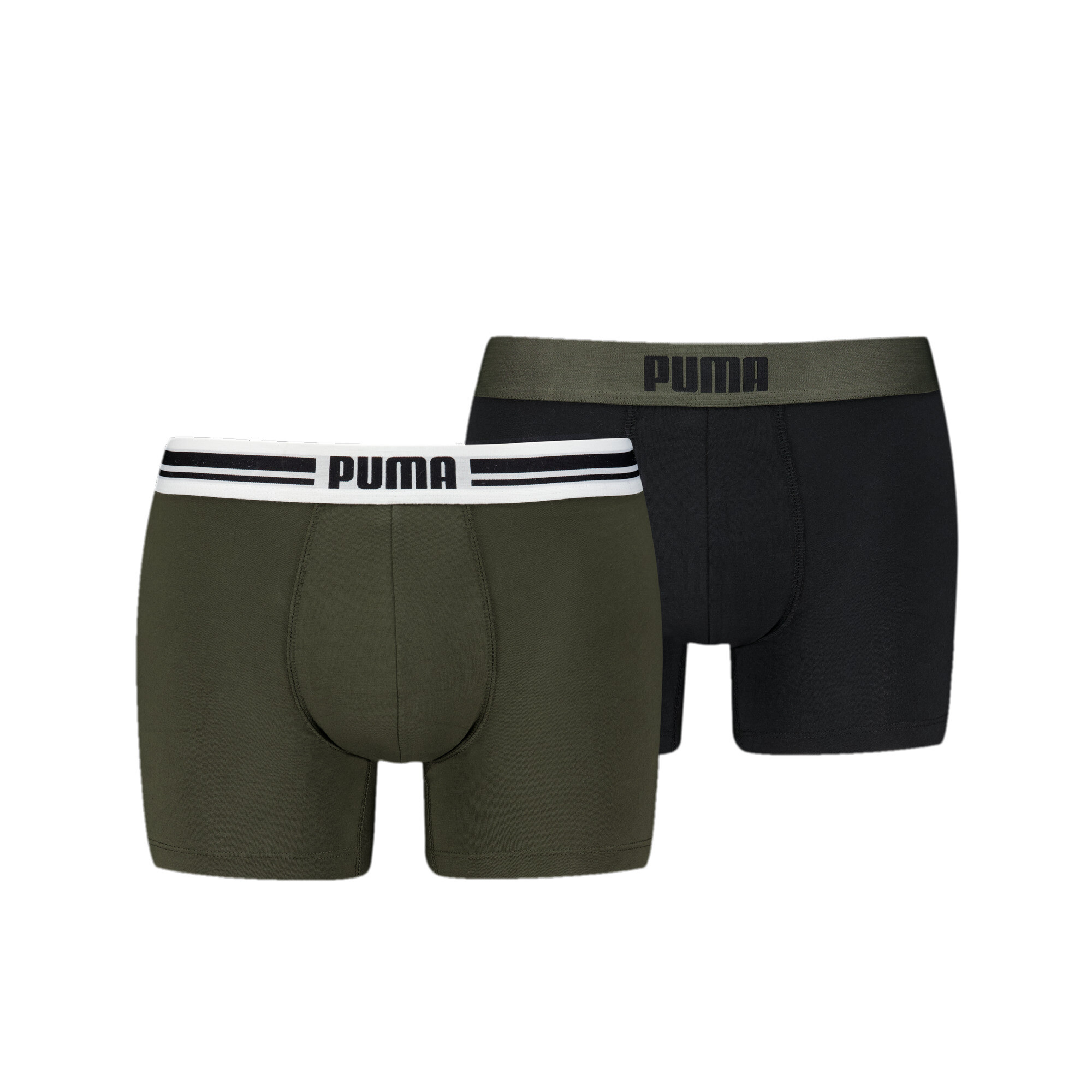 Puma Everyday's Boxer Briefs 2 Pack, Brown, Clothing