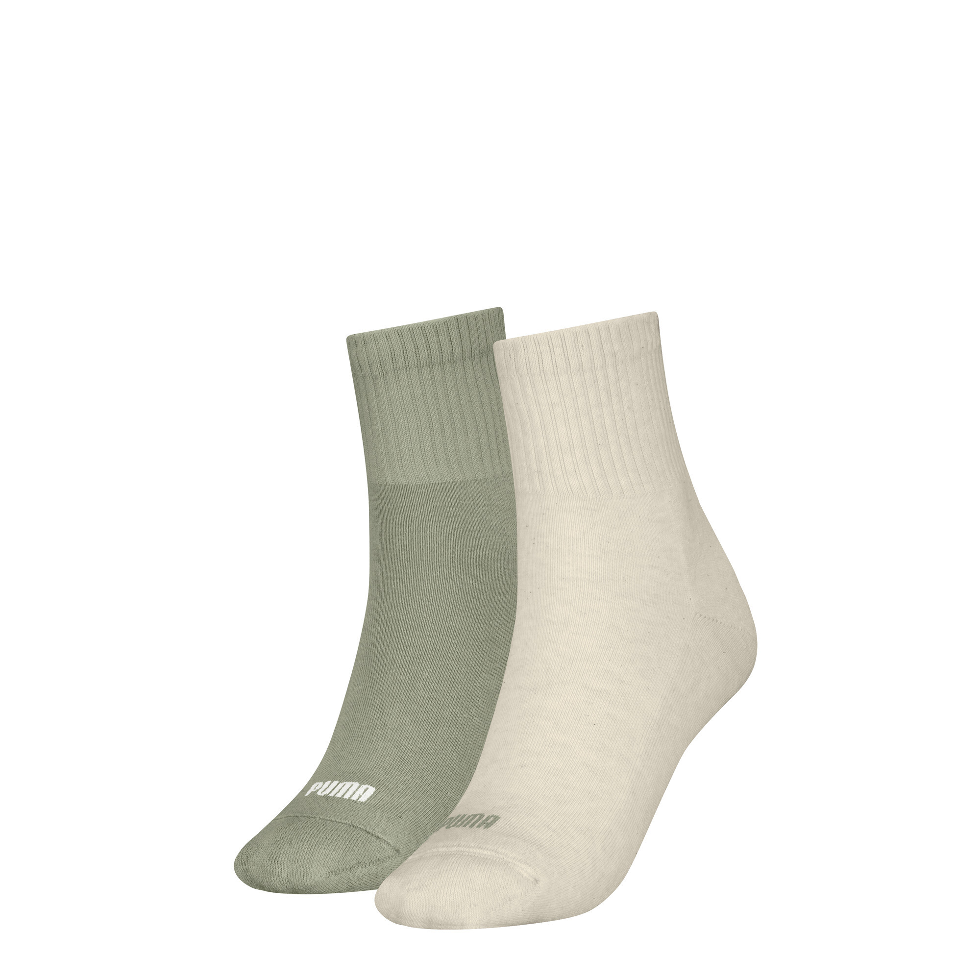 PUMA Heart korte damessokken (set van 2), Groen, Maat 35-38 thumbnail 2