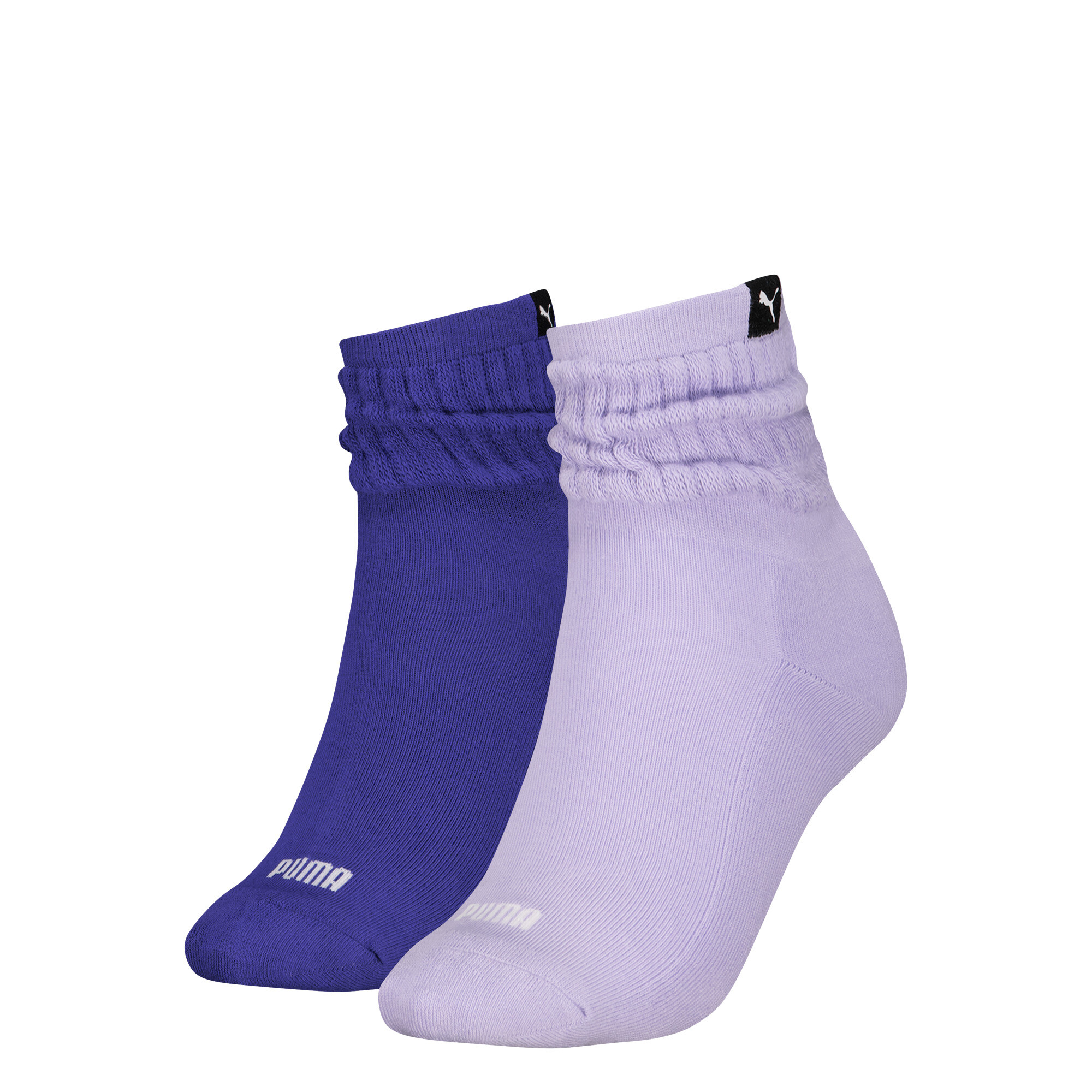 Licence Puma Classic Kurze Slouch-Socken 2er-Pack Damen | Purple Combo | Größe: 35-38