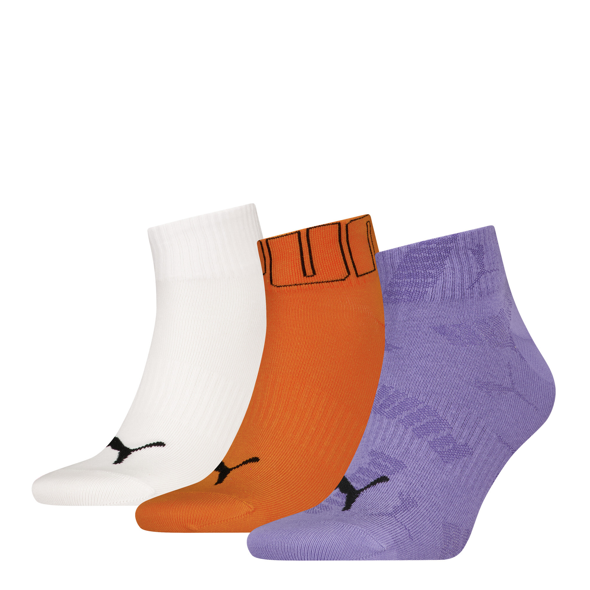 Licence Puma Mesh Logo Sportsocken (3er-Pack) | Purple Combo | Größe: 35-38