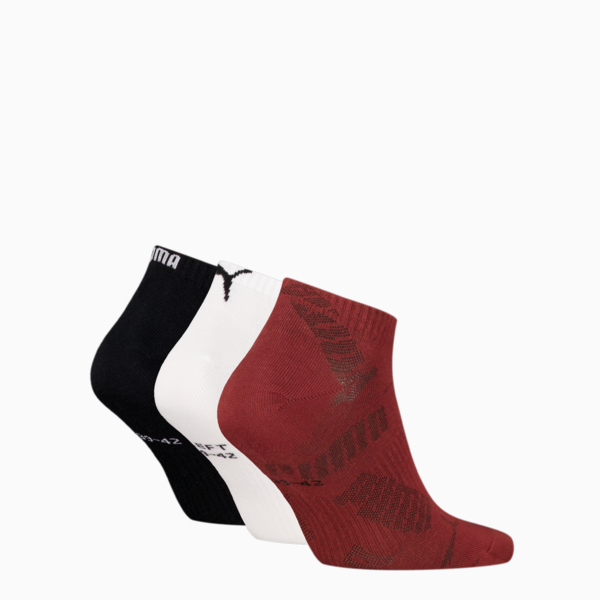 Pack de 3 calcetines deportivos unisex PUMA, red combo, large-MEX