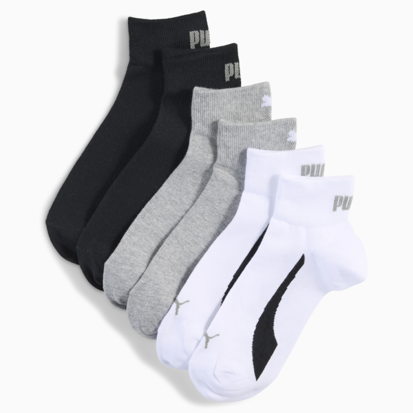 Calcetines unisex (paquete de 3), white / grey / black, large-MEX