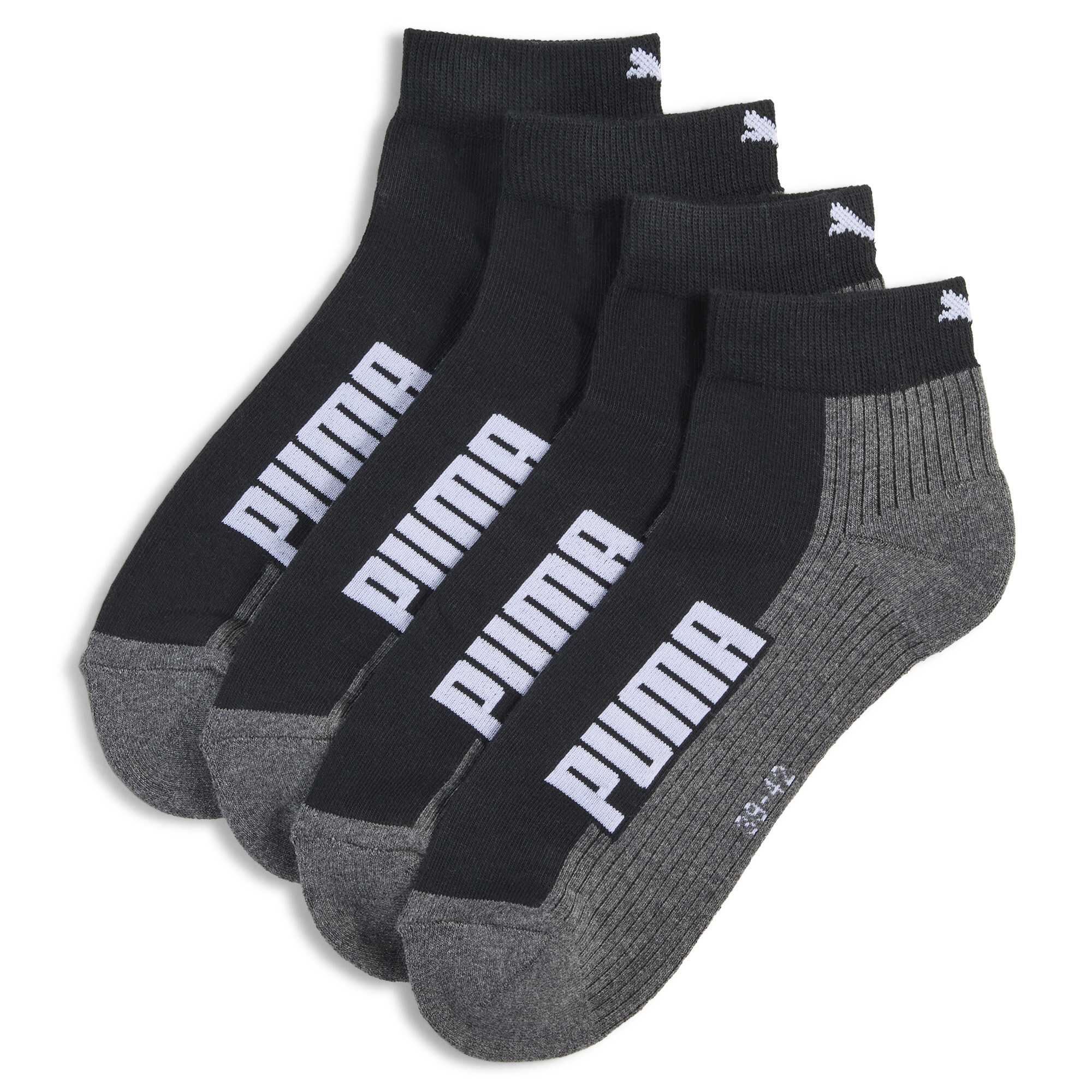 Licence Gepolsterte Sportsocken Unisex (2er-Pack) | Black/White | Größe: 35-38